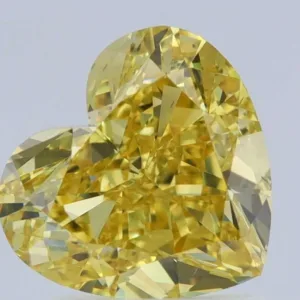 1.84 Carat Heart Fancy Deep Yellow VS1 Natural Diamond