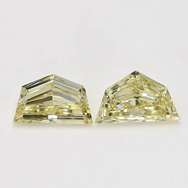 0.43 Carat Shield Fancy Light Yellow SI1 Natural Diamond