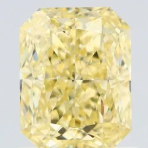 1.01 Carat Radiant Fancy Yellow VS2 Natural Diamond