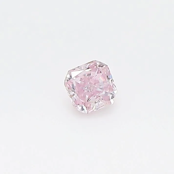 0.12 Carat Radiant Fancy Pink Natural Diamond