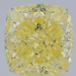 2.01 Carat Cushion Brilliant Fancy Yellow VS1 Natural Diamond