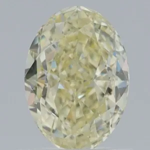 1.01 Carat Oval Fancy Light Yellow VS2 Natural Diamond