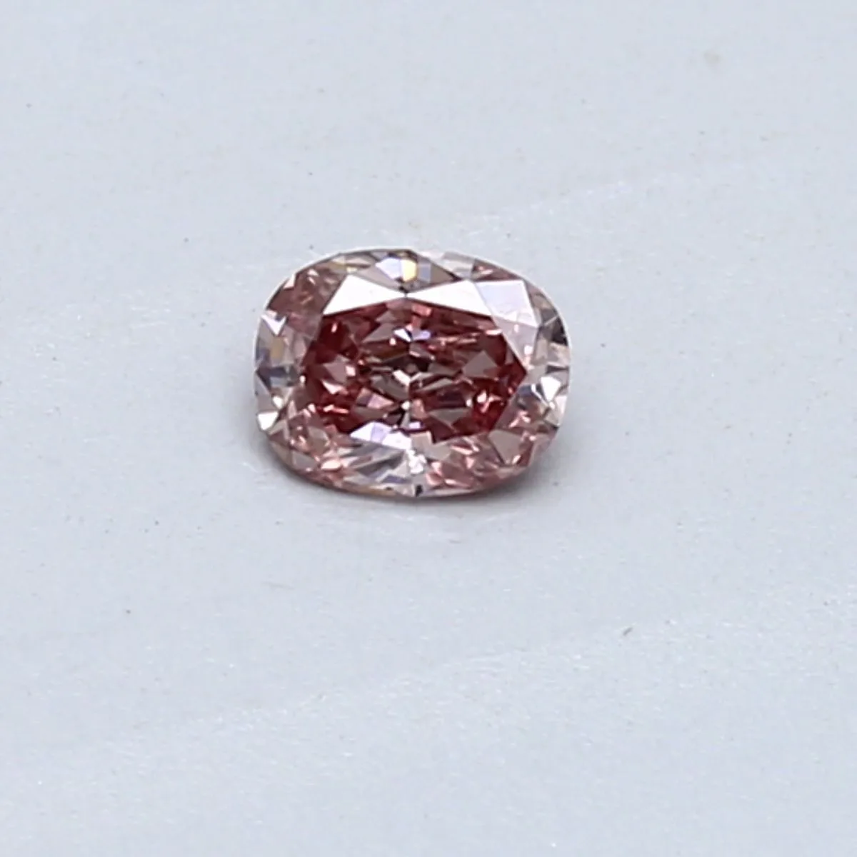 0.17 Carat Cushion Brilliant Fancy Intense Pink SI1 Natural Diamond