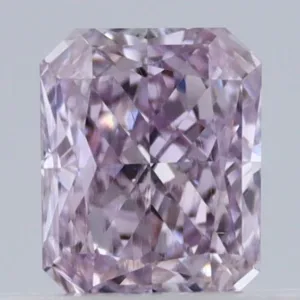 0.34 Carat Radiant Fancy Purple Pink VS2 Natural Diamond