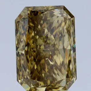 3.29 Carat Radiant Fancy Dark Brown Yellow VS1 Natural Diamond