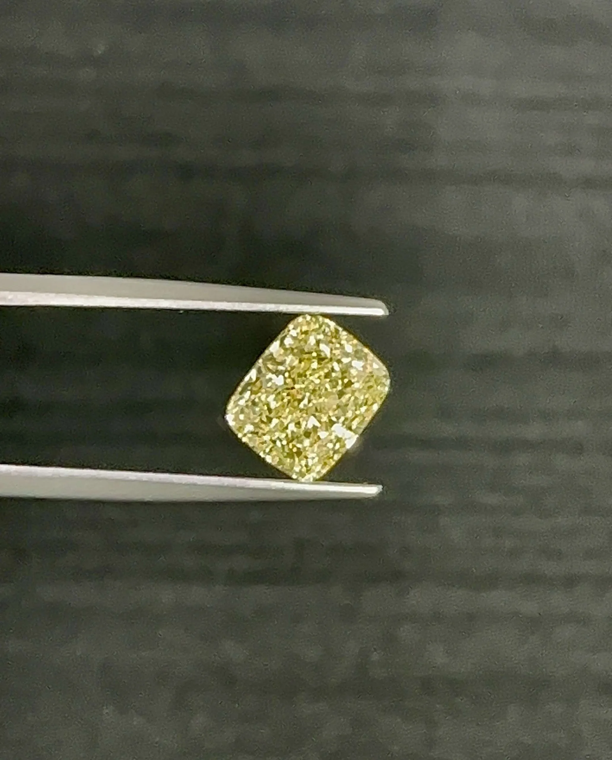 2.54 Carat Cushion Modified Fancy Yellow VS1 Natural Diamond 1 2.54 Carat Cushion Modified Fancy Yellow VS1 Natural Diamond