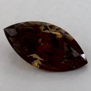 3.03 Carat Marquise Fancy Dark Brown I1 Natural Diamond