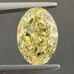 1.01 Carat Oval Fancy Yellow VS1 Natural Diamond