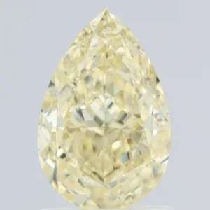 1.51 Carat Pear Fancy Light Yellow VS1 Natural Diamond