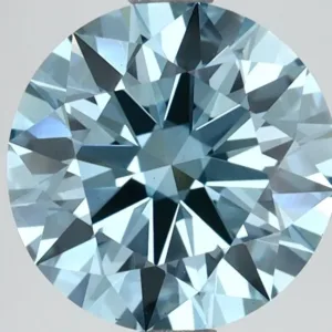 2.53 Carat Round Fancy Vivid Blue VS1 Lab Diamond