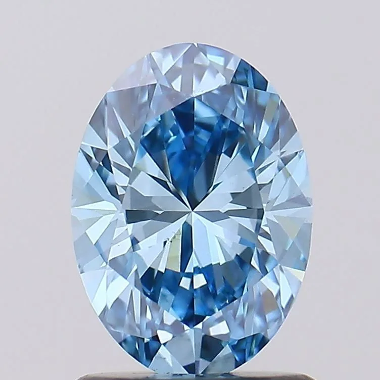 1.13 Carat Oval Fancy Vivid Blue VS1 Lab Diamond 1 1.13 Carat Oval Fancy Vivid Blue VS1 Lab Diamond