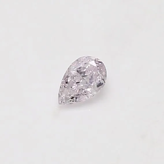 0.15 Carat Pear Light Pink I1 Natural Diamond