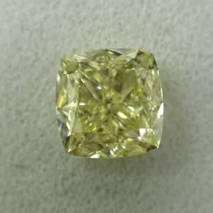 1.15 Carat Cushion Brilliant Fancy Light Yellow VVS1 Natural Diamond