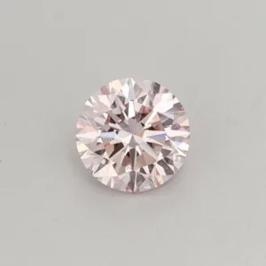 0.36 Carat Round Fancy Light Pink VS1 Lab Diamond