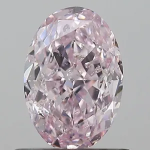 1.01 Carat Oval Fancy Purple Pink I1 Natural Diamond