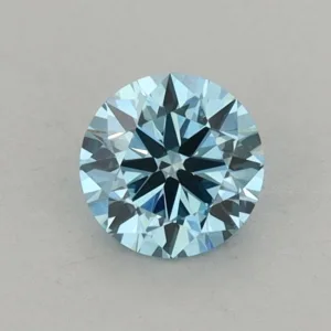 0.58 Carat Round Fancy Vivid Blue VS1 Lab Diamond