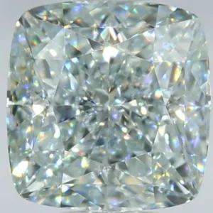 1.38 Carat Cushion Modified Fancy Light Green VS2 Natural Diamond