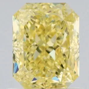 1.01 Carat Radiant Fancy Yellow VS2 Natural Diamond