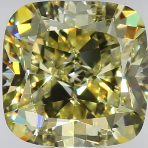 2.02 Carat Cushion Brilliant Fancy Yellow VVS2 Natural Diamond