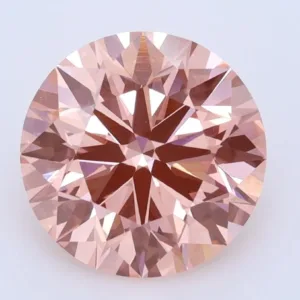3.1 Carat Round Fancy Vivid Pink VS1 Lab Diamond