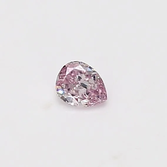 0.12 Carat Pear Fancy Pink Natural Diamond