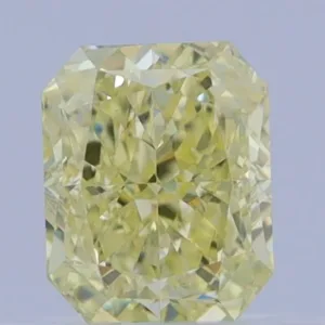 0.5 Carat Radiant Fancy Yellow VS2 Natural Diamond