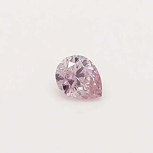 0.07 Carat Pear Fancy Pink Natural Diamond