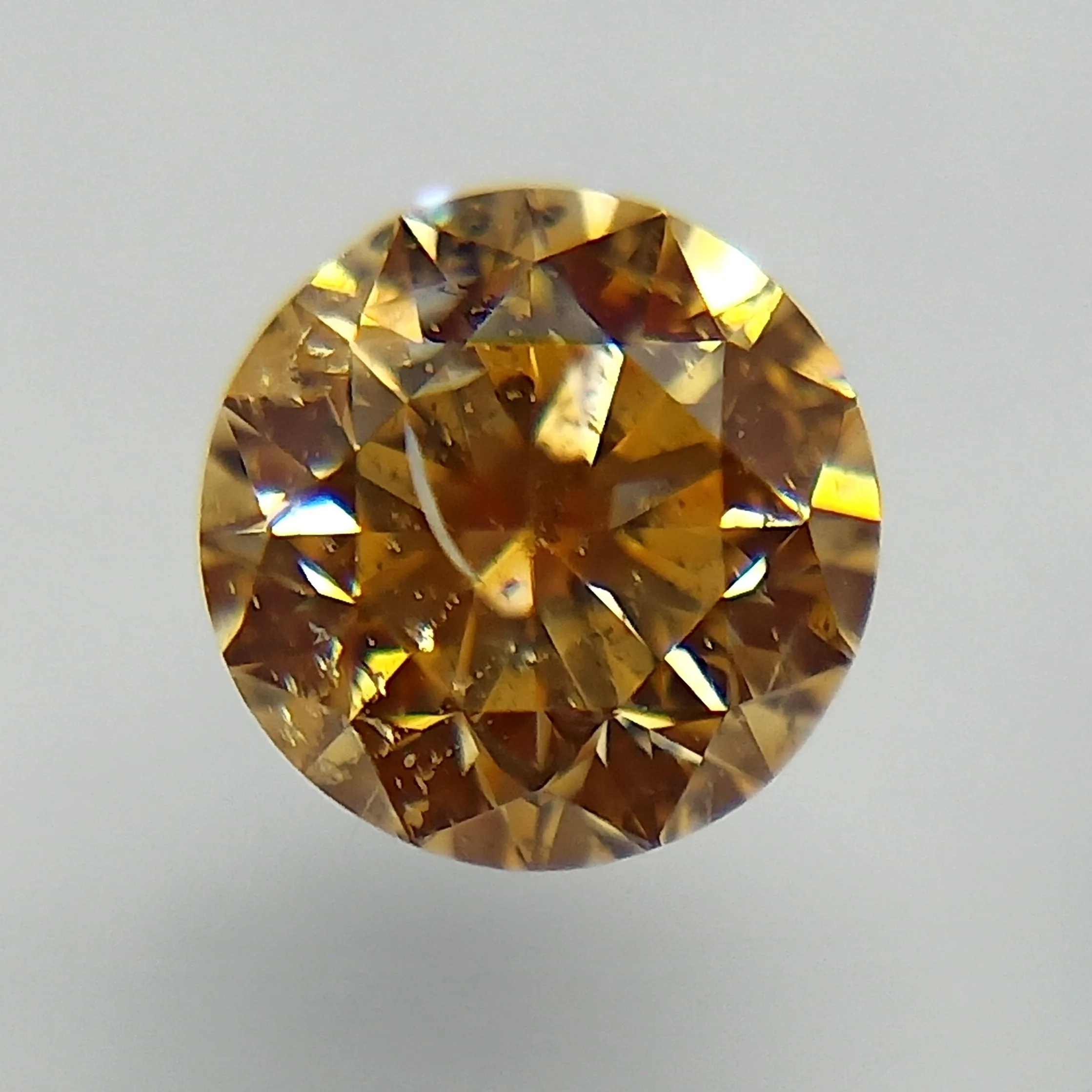 0.3 Carat Round Fancy Yellow Natural Diamond
