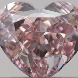 0.3 Carat Heart Fancy Pink SI2 Natural Diamond