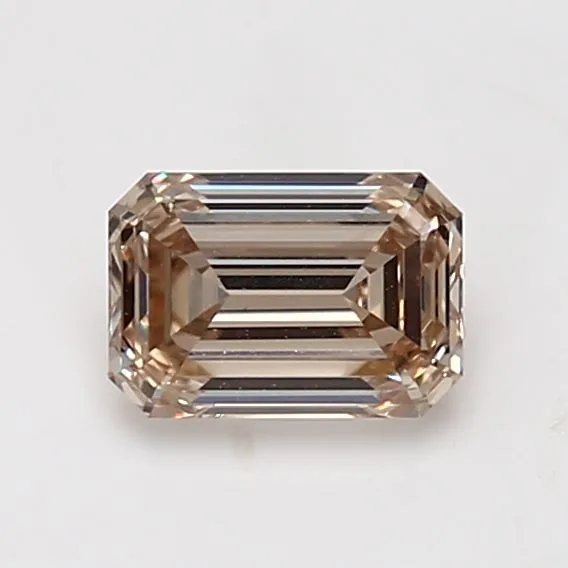 1.04 Carat Fancy Pinkish Brown VS2 EMERALD Diamond