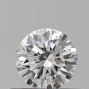 0.32 Carat Round D VVS2 Natural Diamond