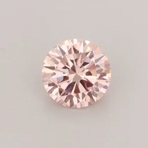 0.38 Carat Round Fancy Intense Pink VS2 Lab Diamond
