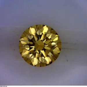 0.2 Carat Round Fancy Yellow Natural Diamond