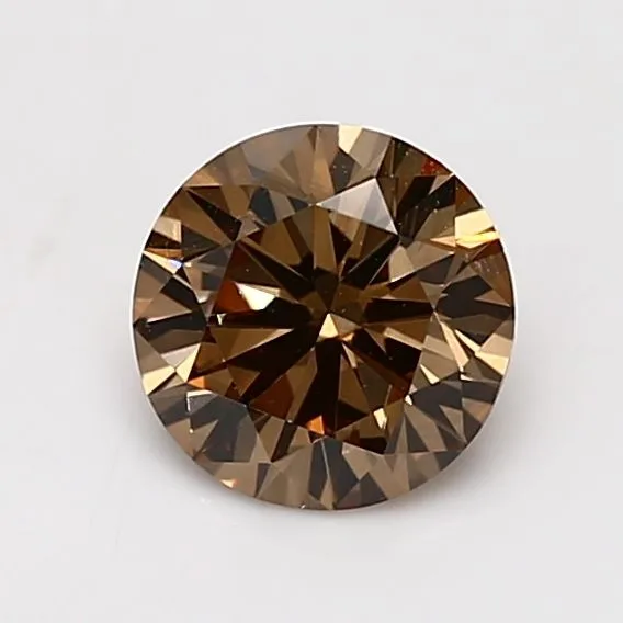 1.13 Carat Round Fancy Dark Brown VS2 Natural Diamond