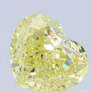 1.03 Carat Heart Fancy Yellow VS2 Natural Diamond