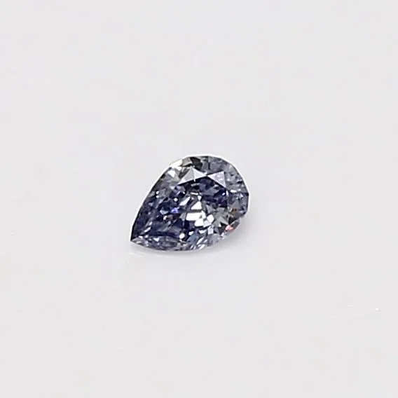 0.07 Carat Pear Fancy Blue Natural Diamond