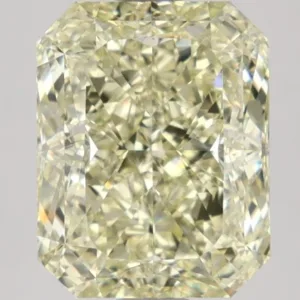 4.02 Carat Radiant Fancy Light Yellow VS2 Natural Diamond