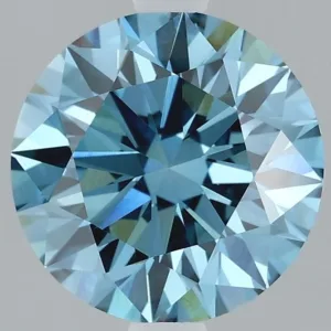 2.12 Carat Round Fancy Vivid Blue VVS2 Lab Diamond