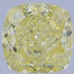 2.01 Carat Cushion Brilliant Fancy Yellow VS2 Natural Diamond