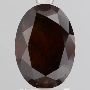 2 Carat Oval Fancy Deep Brown I3 Natural Diamond
