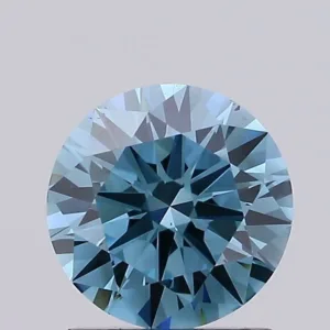1.01 Carat Round Fancy Vivid Blue VS2 Lab Diamond