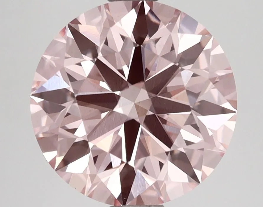 2.54 Carat Round Fancy Vivid Pink VS1 Lab Diamond 1 2.54 Carat Round Fancy Vivid Pink VS1 Lab Diamond