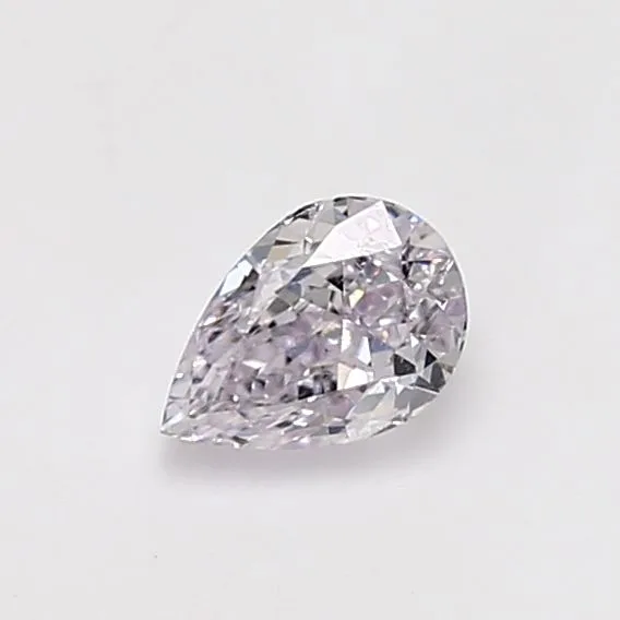 0.55 Carat Pear Very Light Pink SI1 Natural Diamond