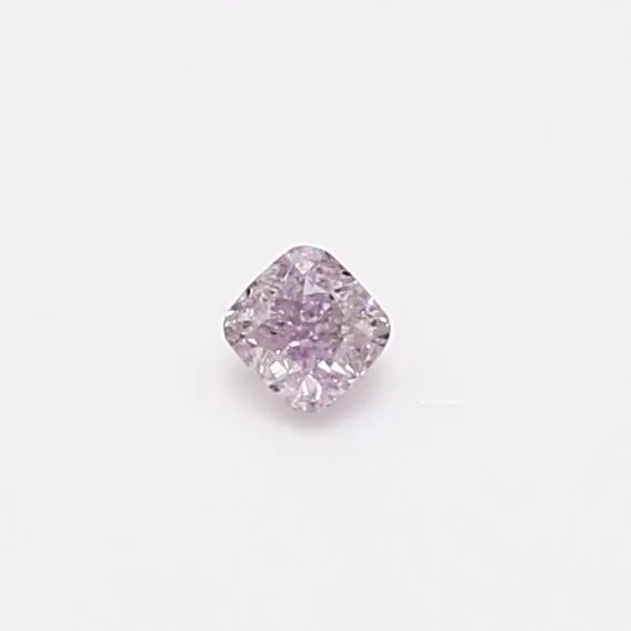 0.11 Carat Cushion Brilliant Fancy Purple Pink Natural Diamond