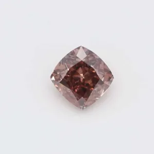 0.36 Carat Cushion Brilliant Fancy Deep Pink VS2 Natural Diamond