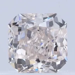 0.37 Carat Square Very Light Brown VVS2 Natural Diamond