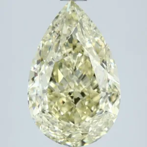 3.02 Carat Pear Fancy Yellow VS2 Natural Diamond