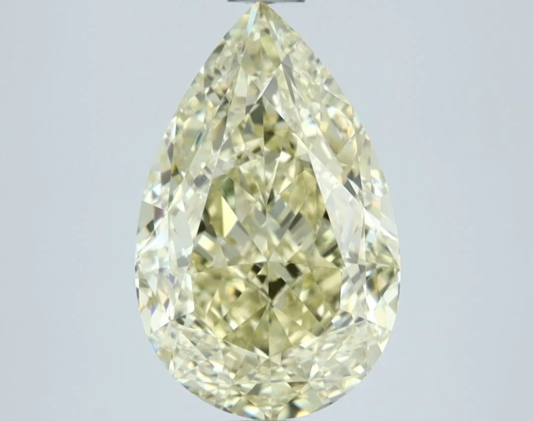3.02 Carat Pear Fancy Yellow VS2 Natural Diamond 1 3.02 Carat Pear Fancy Yellow VS2 Natural Diamond