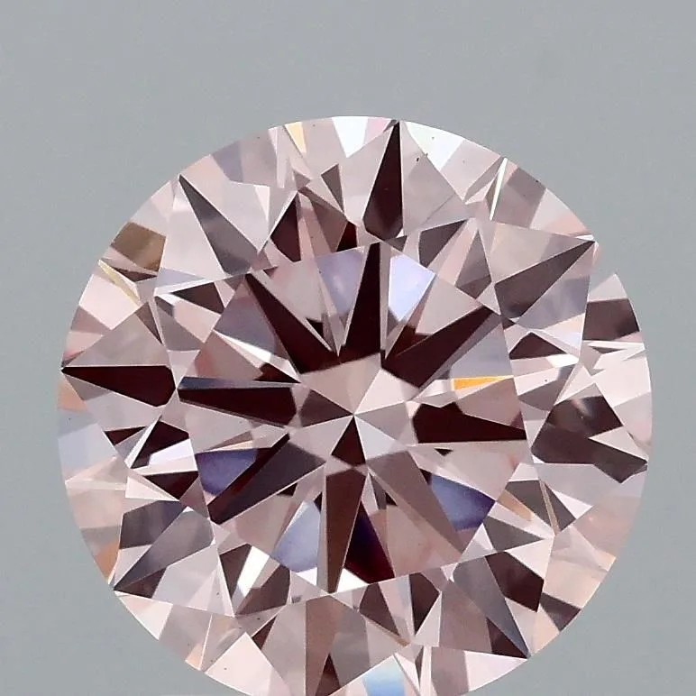 2.77 Carat Round Fancy Pink VS1 Lab Diamond