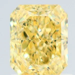 1.15 Carat Radiant Fancy Intense Yellow VS2 Natural Diamond